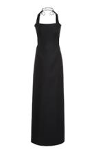 Moda Operandi Gabriela Hearst Ronson Collared Wool Evening Dress