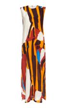 Vanda Jacintho Printed Long Sonia Dress