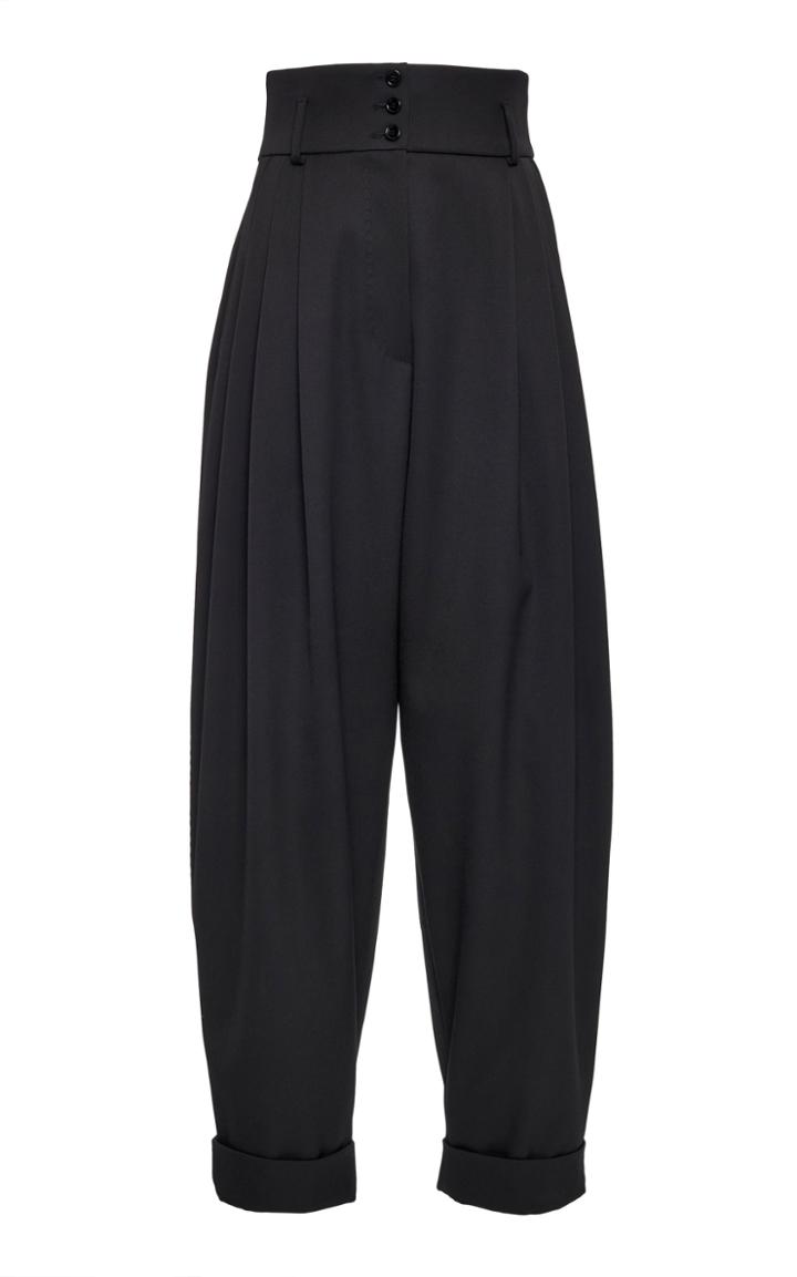 Moda Operandi Dolce & Gabbana Pleated Straight-leg Cady Pants