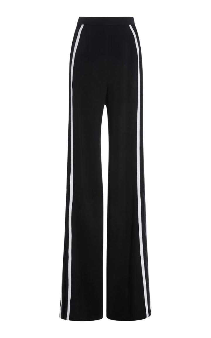 Naeem Khan High Waisted Racer Stripe Trouser