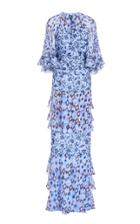 Moda Operandi J. Mendel Tiered Silk Caped Dress Size: 0
