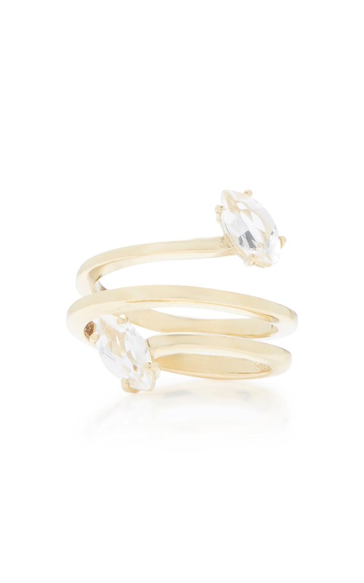 Bea Bongiasca Gloriosa Lily Glory 9k Gold Spiral Ring