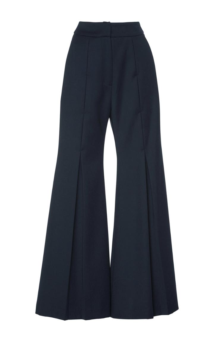 Kimhekim Navy Inverted Pleats Pants