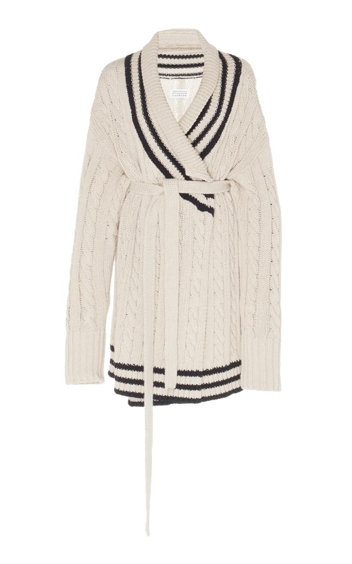 Maison Margiela Varsity Wrap Cardigan