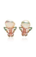 Anabela Chan M'o Exclusive: Butterfly Pearl Earrings