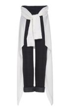 Hellessy Avedon Tie-detailed Wool-blend Straight-leg Pants