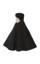 Christian Siriano Silk Cocktail Dress With Sequin Hip Embroidery