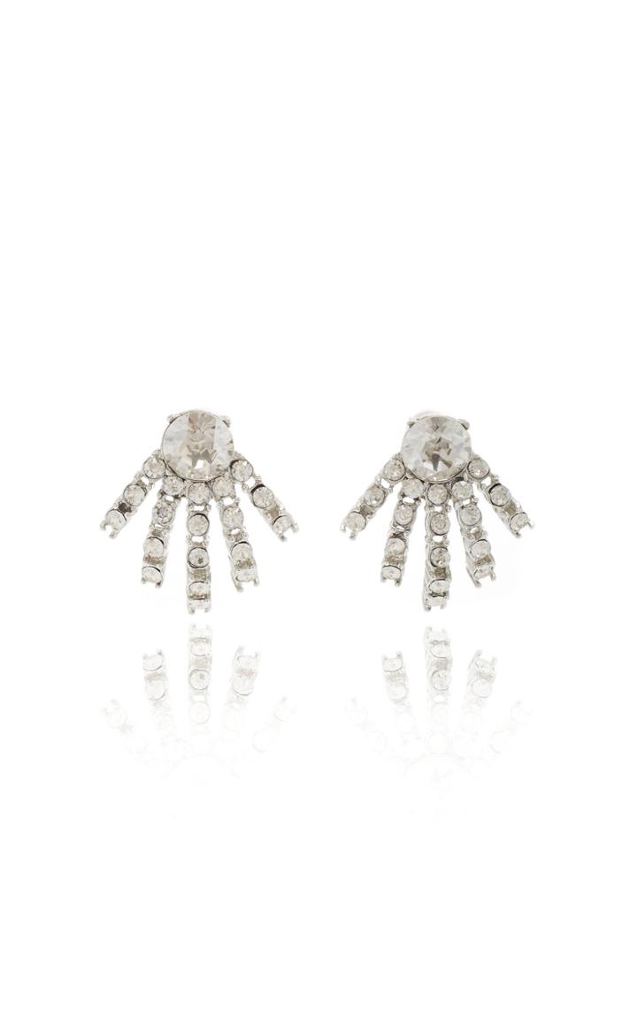 Moda Operandi Oscar De La Renta Crystal Firework Stud Earrings