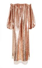 Ulla Johnson Fox Off-the-shoulder Lurex Midi Dress