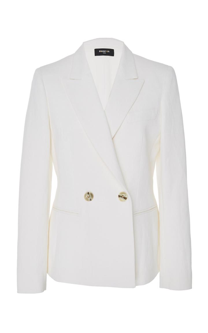 Paule Ka Cotton Canvas Blazer