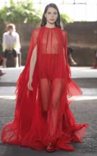 Moda Operandi Valentino Draped Silk Cape Gown