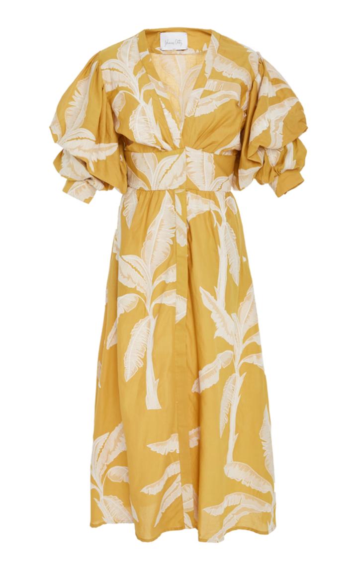 Johanna Ortiz Wild Flower Embroidered Cotton Dress