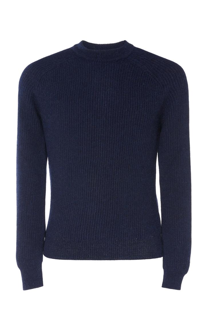 Prada Rib-knit Alpaca Sweater