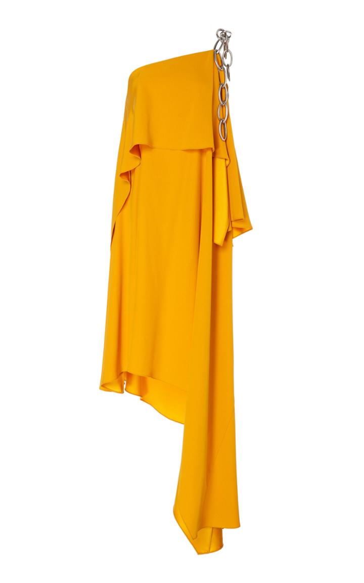 Monse Shoulder Chain Draped Dress