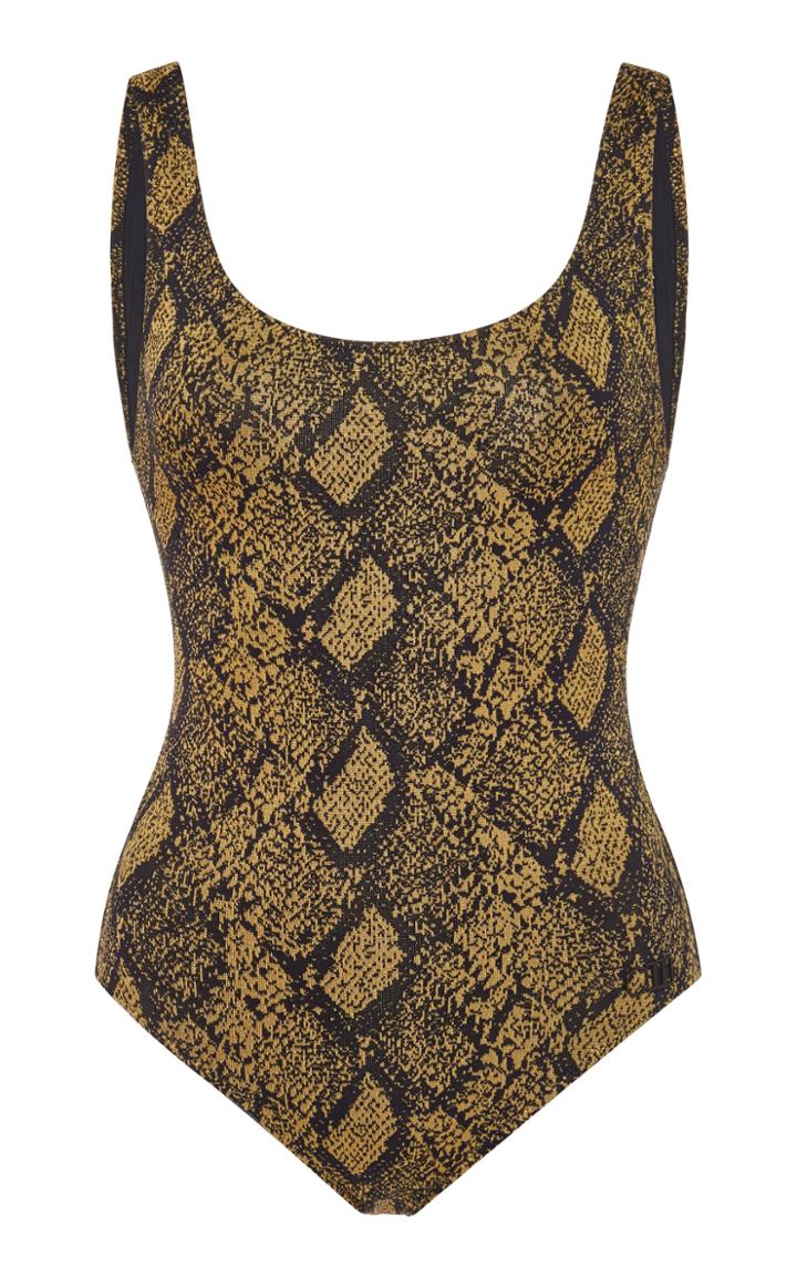 Solid & Striped Anne-marie Snake-print Swimsuit
