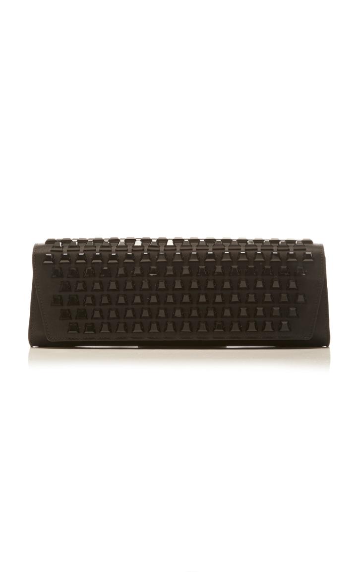 Akris Anouk Stud Embellished Satin Clutch