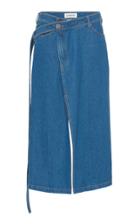 Moda Operandi Lanvin High-rise Denim Midi Skirt Size: 36