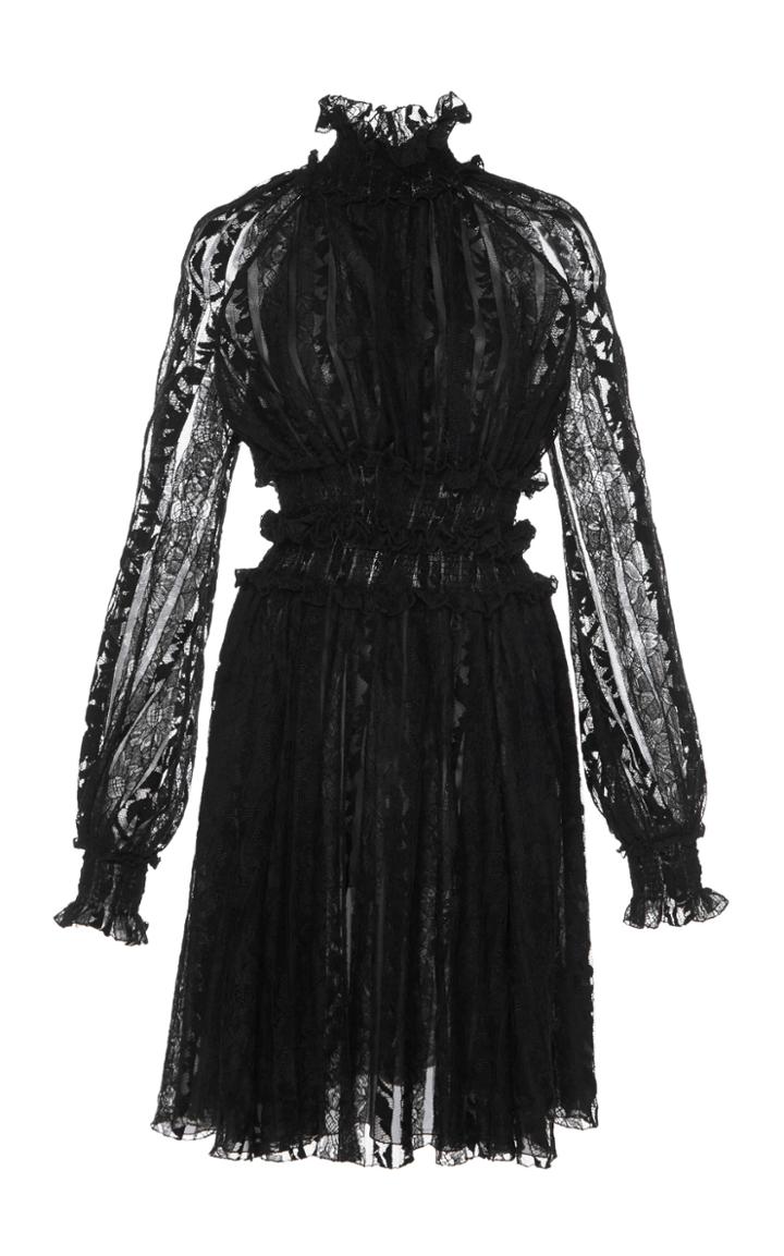 Giambattista Valli Lace Ruffle Dress