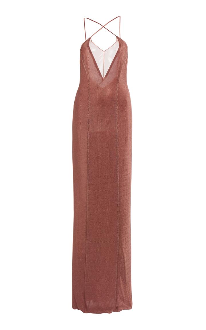 Moda Operandi Galvan Chainmail Crepe De Chine Dress