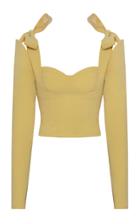 Moda Operandi Aleksandre Akhalkatsishvili Bow-embellished Corset Top
