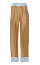 Moda Operandi Lanvin Check-lined Silk-wool Blend Pants Size: 36