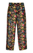 Dolce & Gabbana Floral-embroidered Tulle Trousers