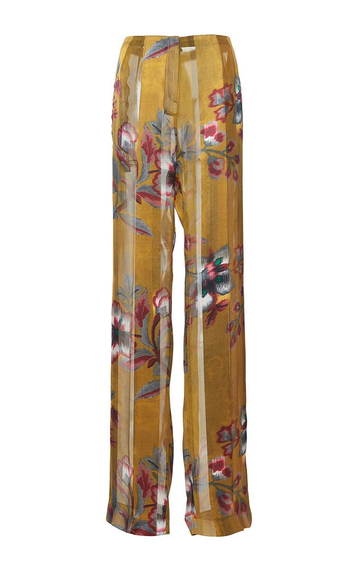 Paule Ka Japanese Floral Printed Wide Legged Trouser