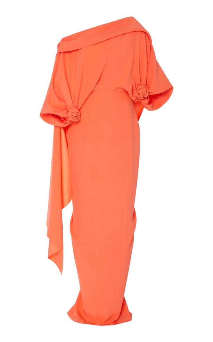 Moda Operandi Hellessy Jade Assymetric Knotted Silk Gown Size: 0