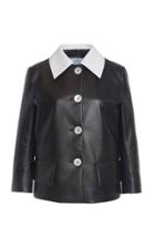 Moda Operandi Prada Two-tone Leather Jacket Size: 36