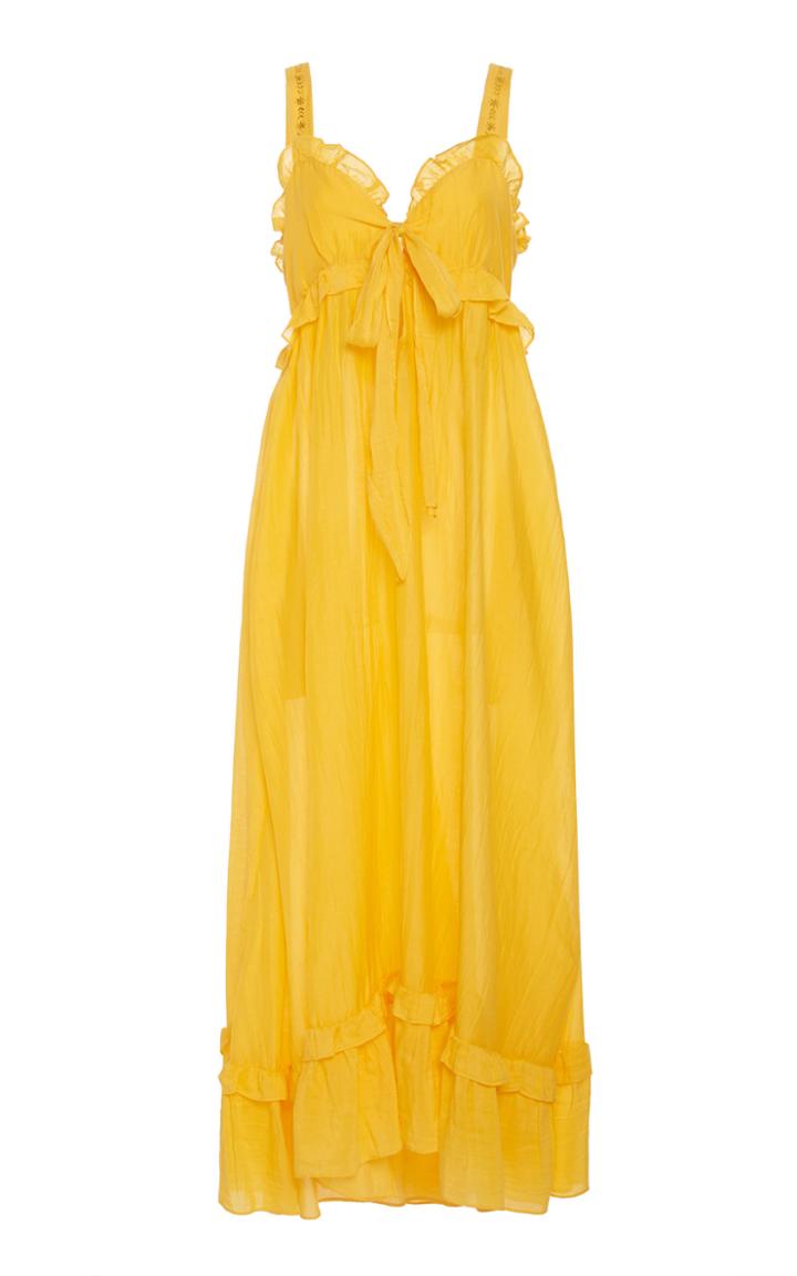 Thierry Colson Valentina Cotton Silk Maxi Dress