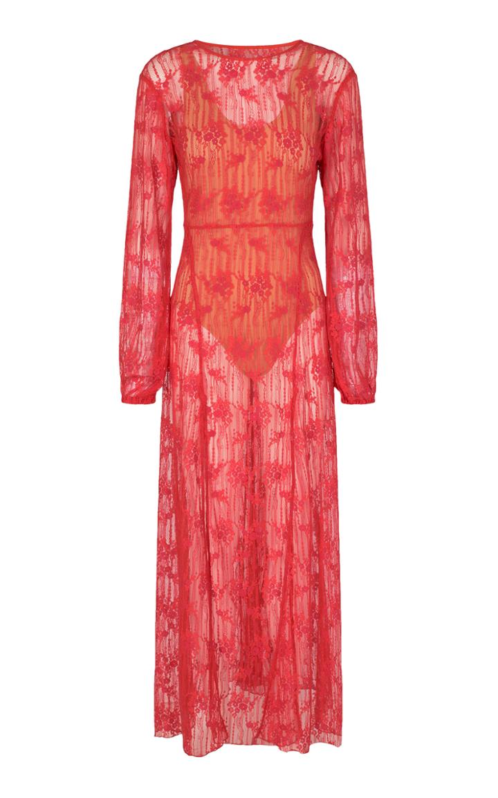 Moda Operandi Rotate Lisa Sheer Maxi Dress