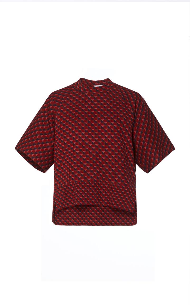 Moda Operandi Rosetta Getty Cocoon T-shirt Triangle Jacquard Size: S