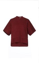 Moda Operandi Rosetta Getty Cocoon T-shirt Triangle Jacquard Size: S