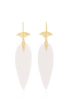Annette Ferdinandsen White Agate Arrowhead Earring