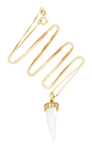 Aron & Hirsch Mursi 18k Gold Resin And Diamond Necklace