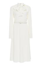 Ralph Lauren Zandra Pussy-bow Crepe Dress