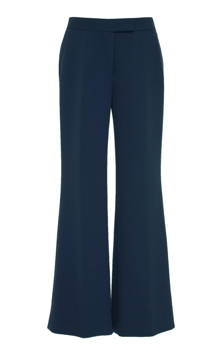 Marina Moscone Cropped High-rise Straight-leg Trousers