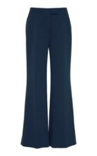 Marina Moscone Cropped High-rise Straight-leg Trousers