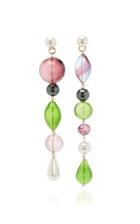Beck Jewels The Masque Glass And Pearl Earrings