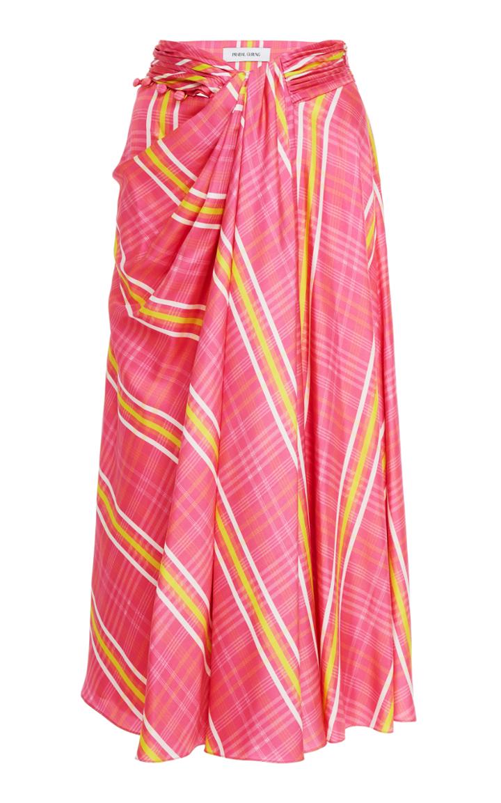 Prabal Gurung Moore Side Twist Front Skirt