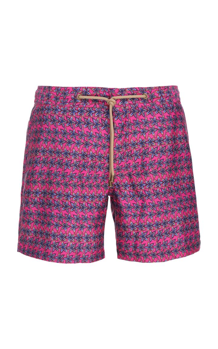 Thorsun Leaf Printed Swim Shorts