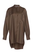 Agnona Oversized Wool-blend Flannel Shirt