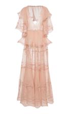Alberta Ferretti Structured Cotton Blend Maxi Dress
