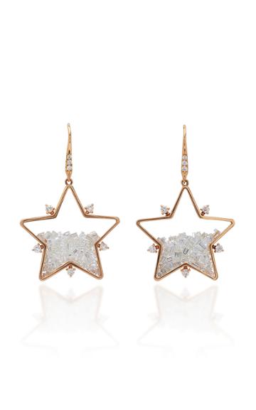 Moritz Glik 18k Rose Gold Diamond Earrings