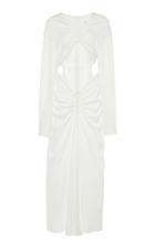 Christopher Esber Ruched Cutout Crepe Dress