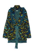 Moda Operandi Alanui Camouflage Jacquard-knit Fringed Cardigan Size: Xs