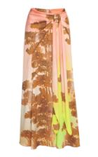 Peter Pilotto Hammered Silk-blend Tie Skirt
