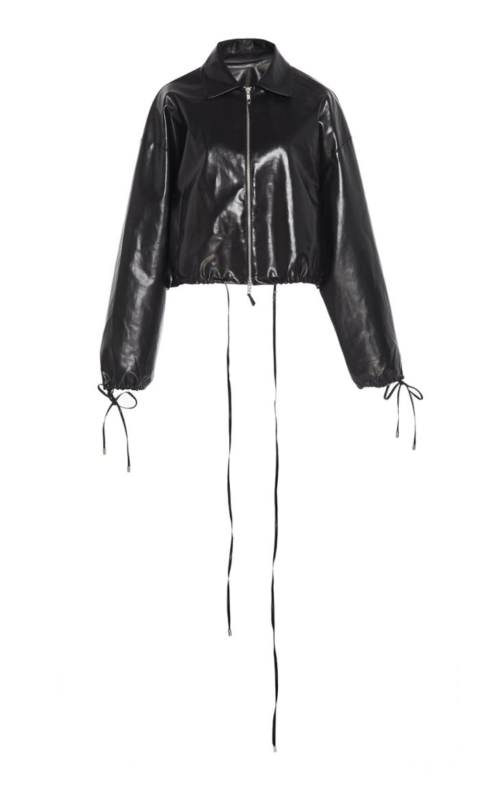 Moda Operandi Supriya Lele Bow-embellished Vinyl Jacket Size: Xs