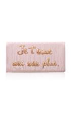 Preciously Paris Je T'aime Moi Non Plus Moire Clutch