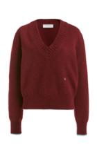 Moda Operandi Victoria Beckham Ribbed Trim Cashmere-blend Sweater